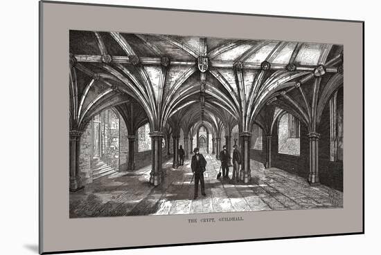 The Guild-Hall Crypt, 1886-Unknown-Mounted Giclee Print