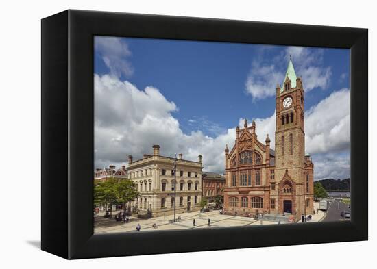 The Guildhall, Derry (Londonderry), County Londonderry, Ulster, Northern Ireland, United Kingdom, E-Nigel Hicks-Framed Premier Image Canvas