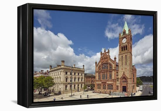 The Guildhall, Derry (Londonderry), County Londonderry, Ulster, Northern Ireland, United Kingdom, E-Nigel Hicks-Framed Premier Image Canvas