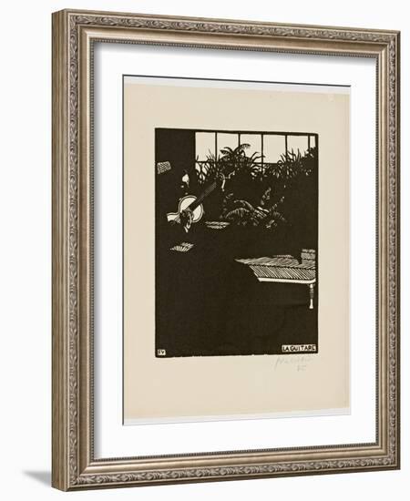 The Guitar, from the Series 'Musical Instruments', V, 1897-Félix Vallotton-Framed Giclee Print