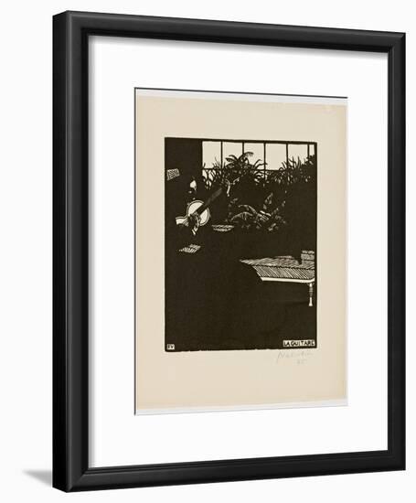 The Guitar, from the Series 'Musical Instruments', V, 1897-Félix Vallotton-Framed Giclee Print