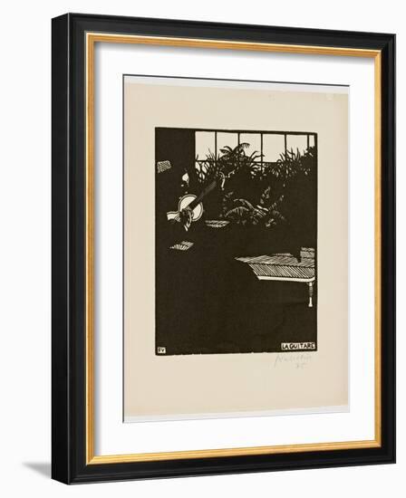 The Guitar, from the Series 'Musical Instruments', V, 1897-Félix Vallotton-Framed Giclee Print