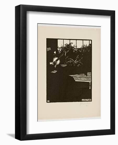 The Guitar, from the Series 'Musical Instruments', V, 1897-Félix Vallotton-Framed Giclee Print