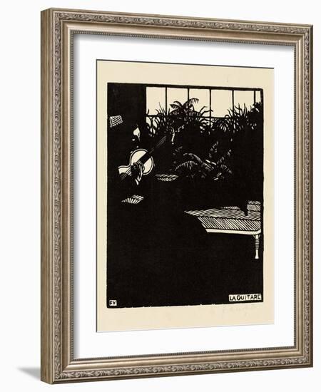 The Guitar, from the Series 'Musical Instruments', V, 1897-Félix Vallotton-Framed Giclee Print