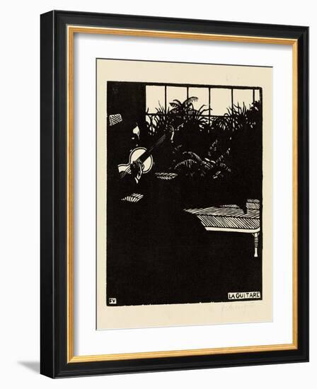 The Guitar, from the Series 'Musical Instruments', V, 1897-Félix Vallotton-Framed Giclee Print