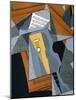 The Guitar, Illustration for the Poem "Au Soleil Du Plafond", by Pierre Reverdy 1955-Juan Gris-Mounted Giclee Print