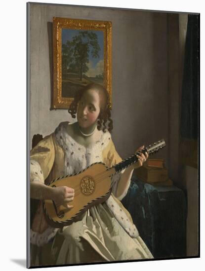 The Guitar Player. 1672-Johannes Vermeer-Mounted Giclee Print