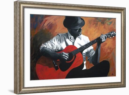 The Guitar Player-Shawn Mackey-Framed Giclee Print