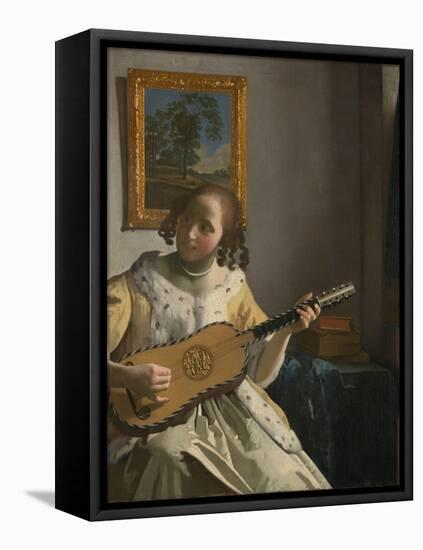 The Guitar Player-Johannes Vermeer-Framed Premier Image Canvas