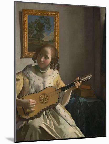 The Guitar Player-Johannes Vermeer-Mounted Giclee Print