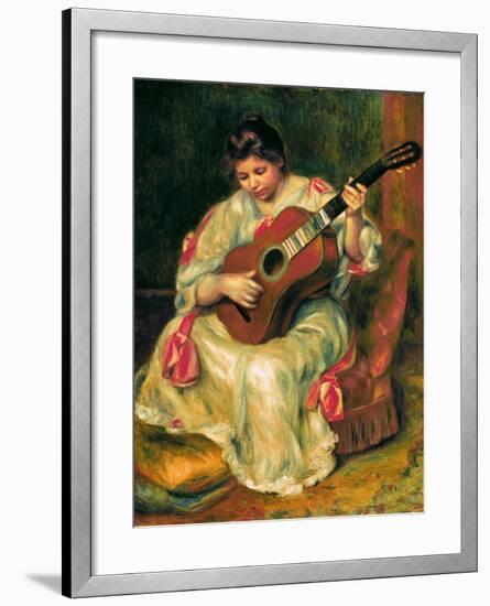 The Guitar Player-Pierre-Auguste Renoir-Framed Giclee Print