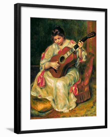 The Guitar Player-Pierre-Auguste Renoir-Framed Giclee Print