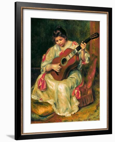 The Guitar Player-Pierre-Auguste Renoir-Framed Giclee Print