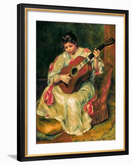 The Guitar Player-Pierre-Auguste Renoir-Framed Giclee Print