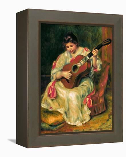 The Guitar Player-Pierre-Auguste Renoir-Framed Premier Image Canvas