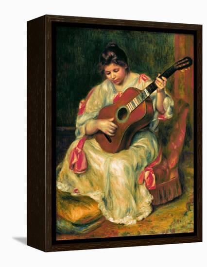 The Guitar Player-Pierre-Auguste Renoir-Framed Premier Image Canvas