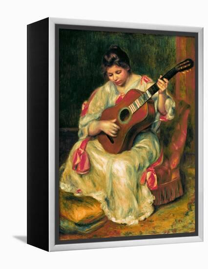 The Guitar Player-Pierre-Auguste Renoir-Framed Premier Image Canvas