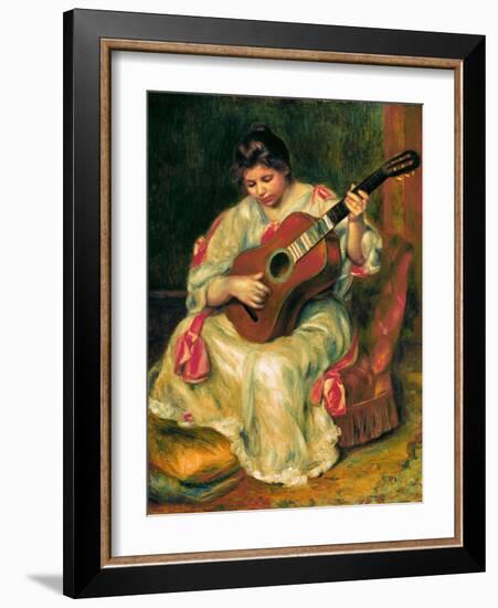 The Guitar Player-Pierre-Auguste Renoir-Framed Giclee Print