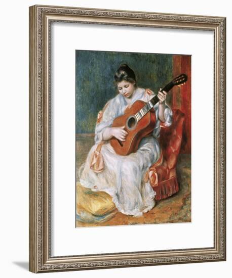 The Guitar Player-Pierre-Auguste Renoir-Framed Giclee Print