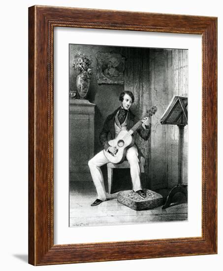 The Guitar Player-Jules David-Framed Giclee Print