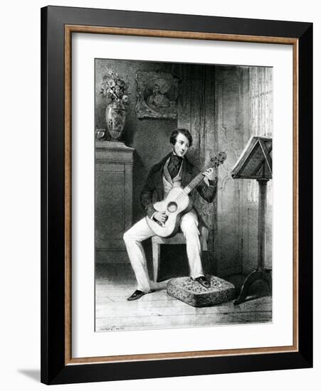 The Guitar Player-Jules David-Framed Giclee Print