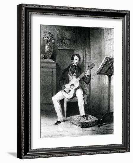 The Guitar Player-Jules David-Framed Giclee Print