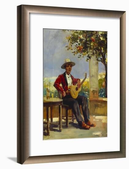 The Guitar Player-Julio Vila y Prades-Framed Giclee Print