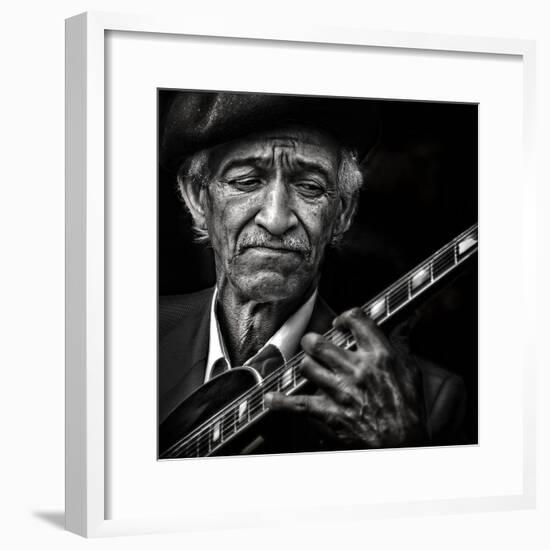 the guitarist-Piet Flour-Framed Photographic Print