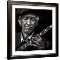 the guitarist-Piet Flour-Framed Photographic Print