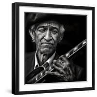 the guitarist-Piet Flour-Framed Photographic Print