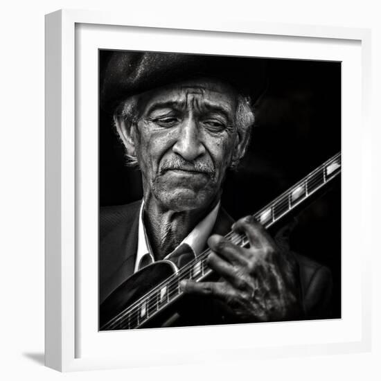 the guitarist-Piet Flour-Framed Photographic Print