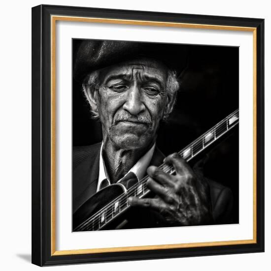 the guitarist-Piet Flour-Framed Photographic Print