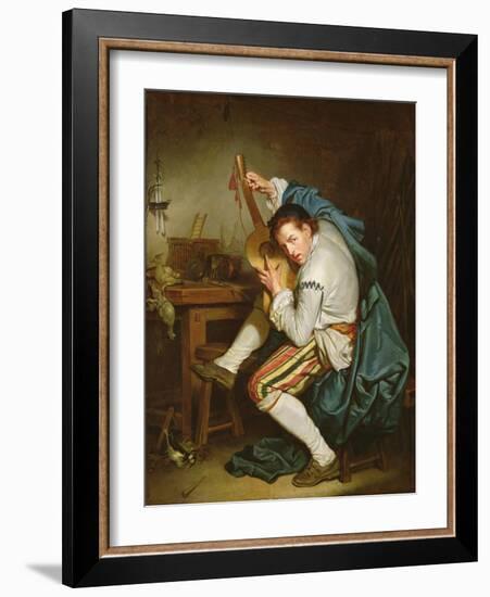 The Guitarist-Jean Baptiste Greuze-Framed Giclee Print