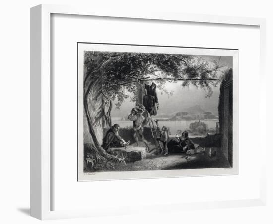 The Gulf of Baiae. Baiae or Baia Is in the Comune of Bacoli in the Campania Region of Italy. Art Wo-null-Framed Giclee Print