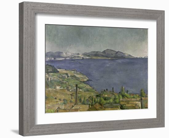 The Gulf of Marseilles-Paul Cézanne-Framed Giclee Print