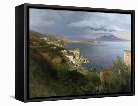 The Gulf of Naples, 1883-Oswald Achenbach-Framed Premier Image Canvas