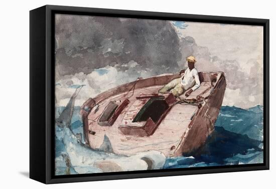 The Gulf Stream, 1899, by Winslow Homer, 1836-1910, American, realist painting,-Winslow Homer-Framed Stretched Canvas