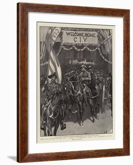 The Gun Battery of the Civ, a Scene at Paddington before the Procession Started-John Charlton-Framed Giclee Print