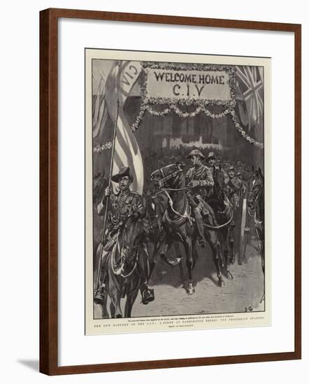 The Gun Battery of the Civ, a Scene at Paddington before the Procession Started-John Charlton-Framed Giclee Print