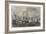 The Gun-Boats Passing Through the Line-Of-Battle Ships-George Henry Andrews-Framed Giclee Print