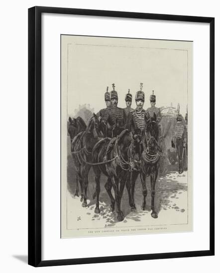 The Gun Carriage on Which the Coffin Was Conveyed-John Charlton-Framed Giclee Print
