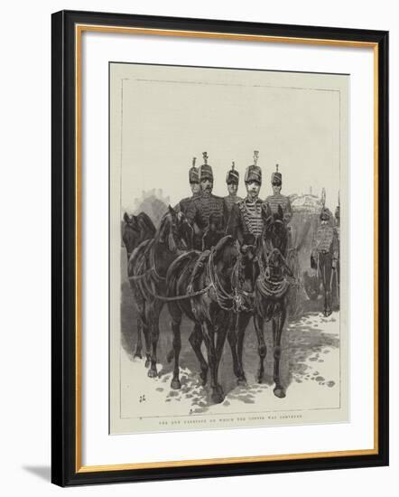 The Gun Carriage on Which the Coffin Was Conveyed-John Charlton-Framed Giclee Print