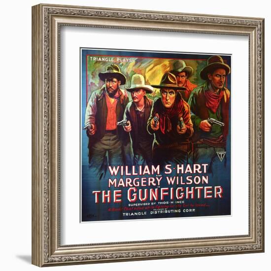 The Gunfighter, 1917-null-Framed Art Print