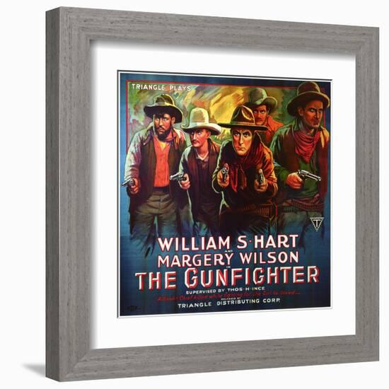 The Gunfighter, 1917-null-Framed Art Print