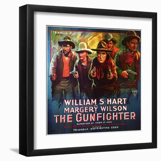 The Gunfighter, 1917-null-Framed Art Print