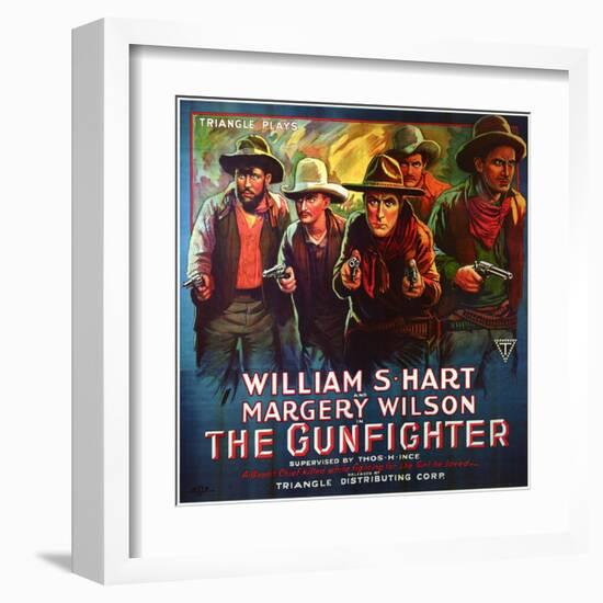 The Gunfighter, 1917-null-Framed Art Print