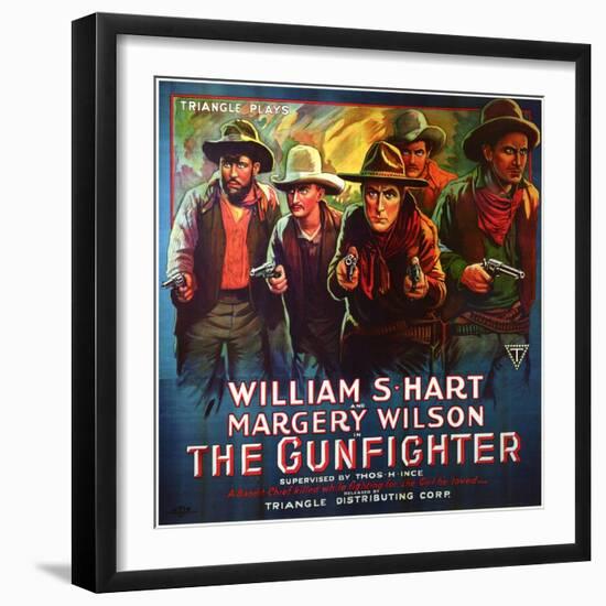 The Gunfighter, 1917-null-Framed Art Print