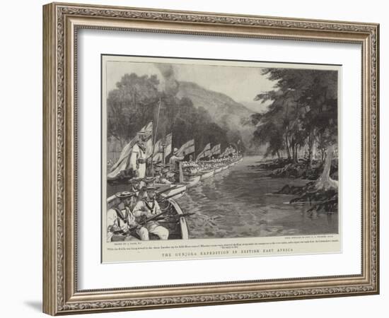 The Gunjora Expedition in British East Africa-Joseph Nash-Framed Giclee Print
