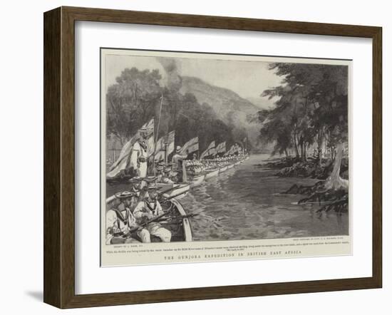 The Gunjora Expedition in British East Africa-Joseph Nash-Framed Giclee Print