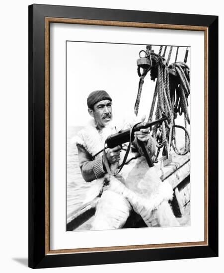 The Guns of Navarone, Anthony Quinn, 1961-null-Framed Photo